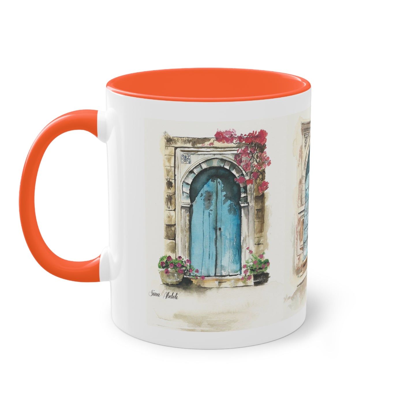 Two-Tone Coffee Mug, Tunis doors