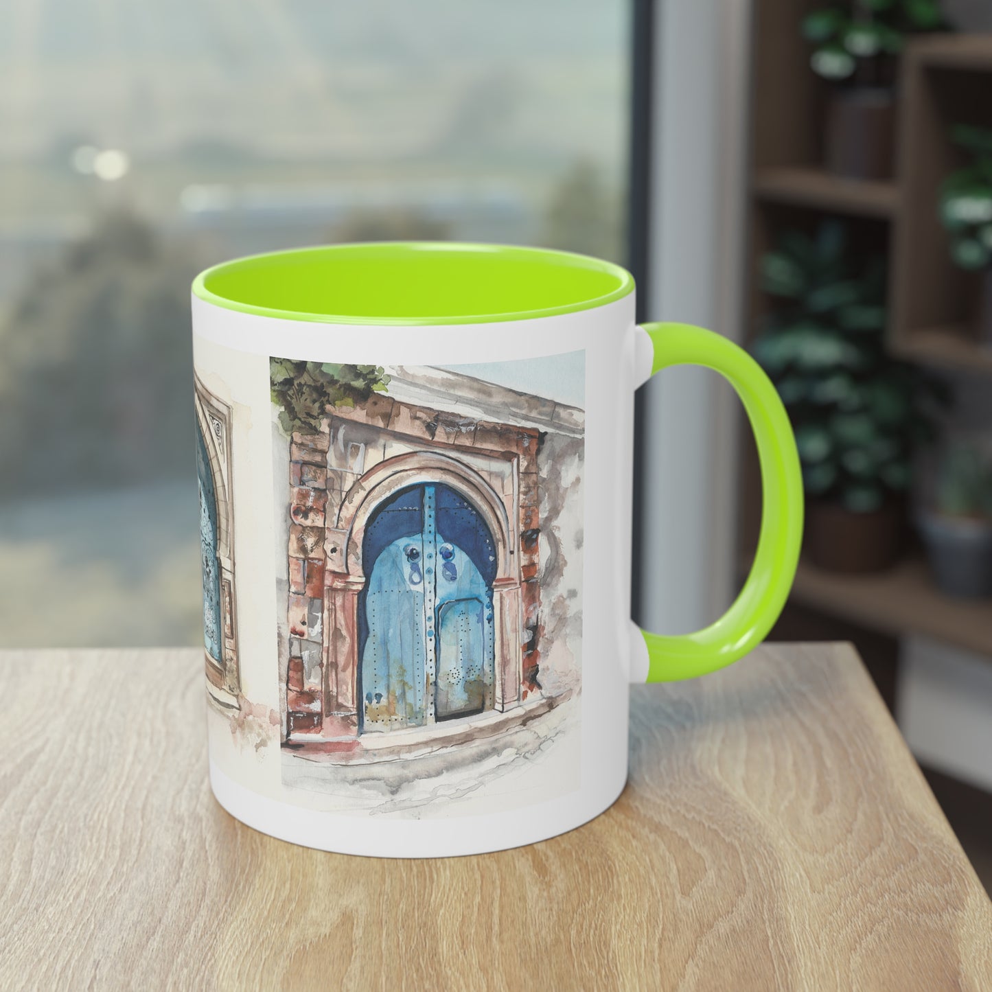 Two-Tone Coffee Mug, Tunis doors