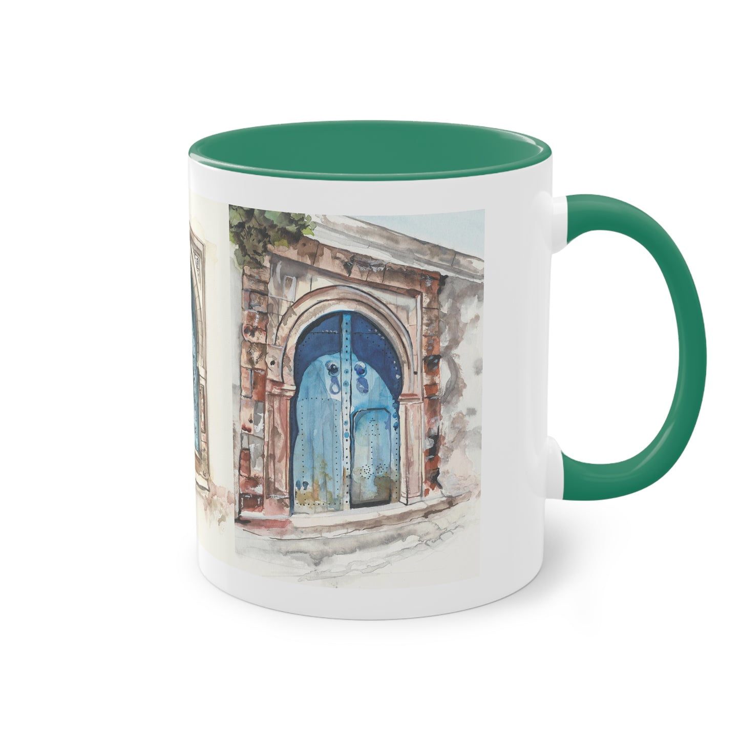 Two-Tone Coffee Mug, Tunis doors