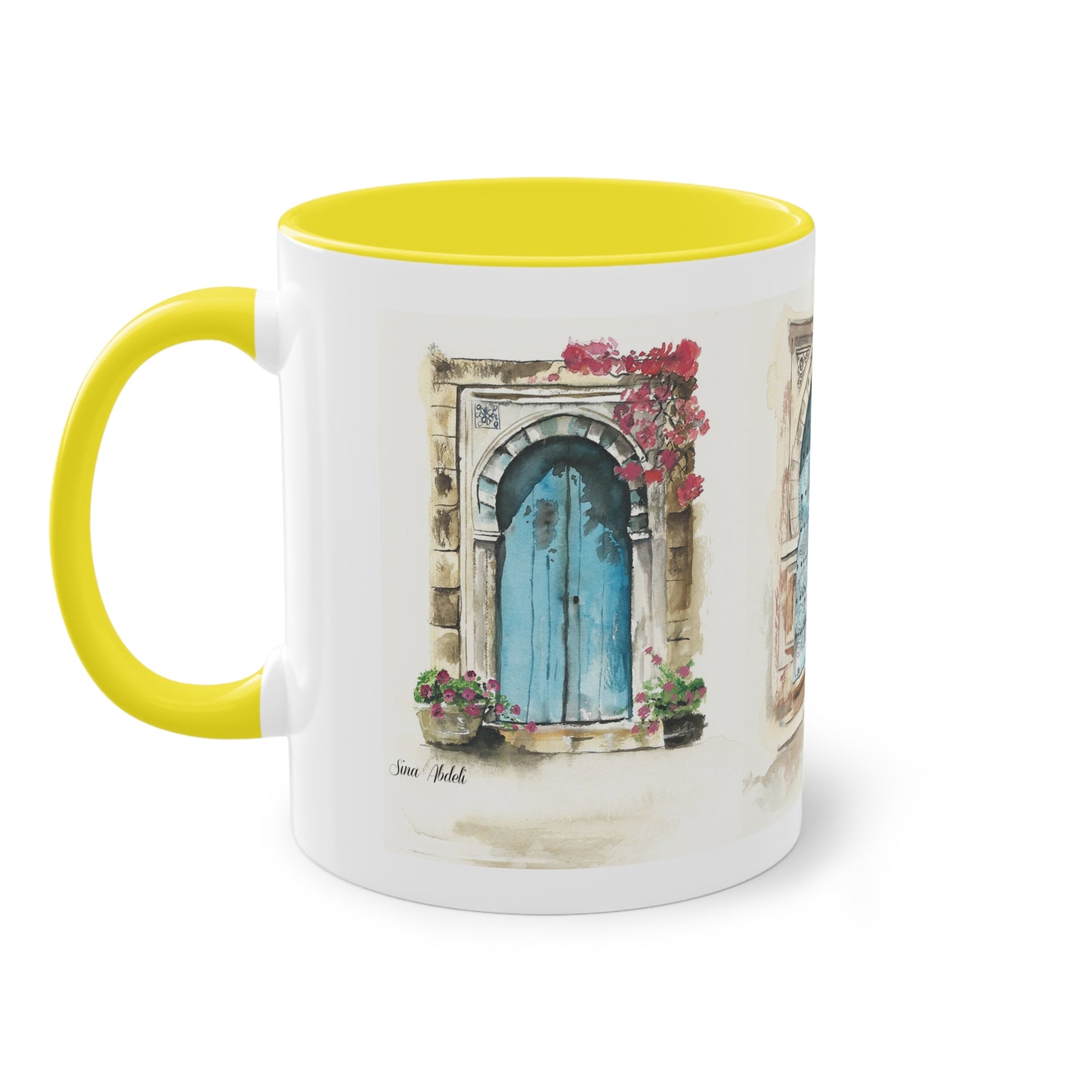 Two-Tone Coffee Mug, Tunis doors