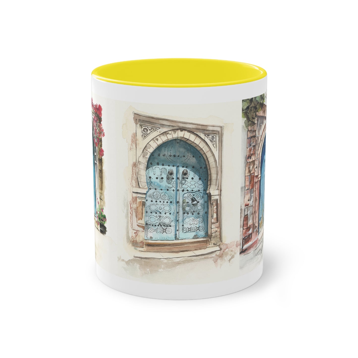 Two-Tone Coffee Mug, Tunis doors