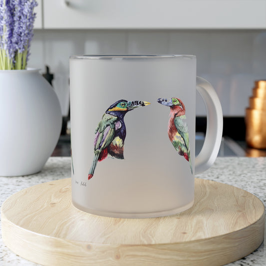 Frosted Glass Mug Spot-billed toucanet