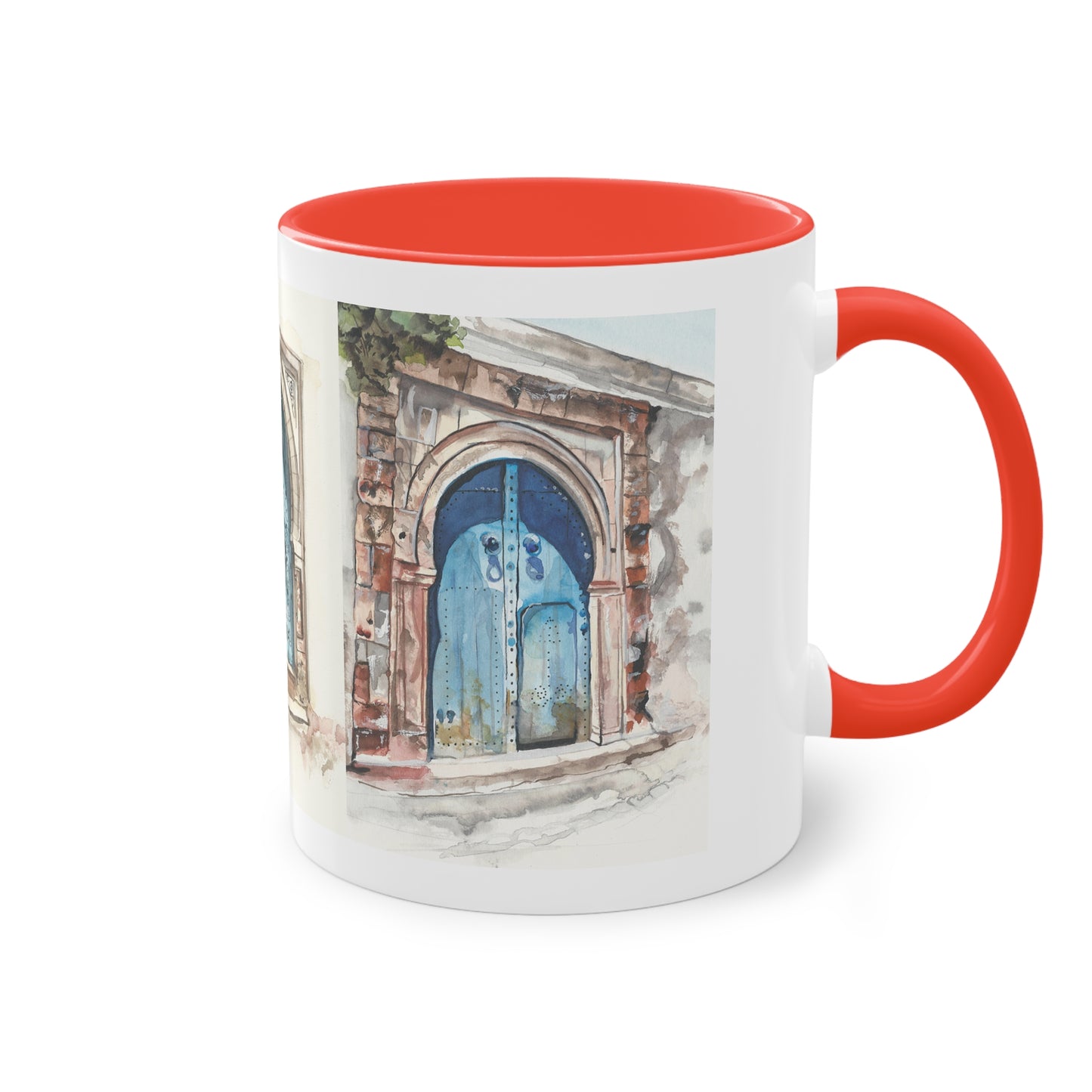 Two-Tone Coffee Mug, Tunis doors