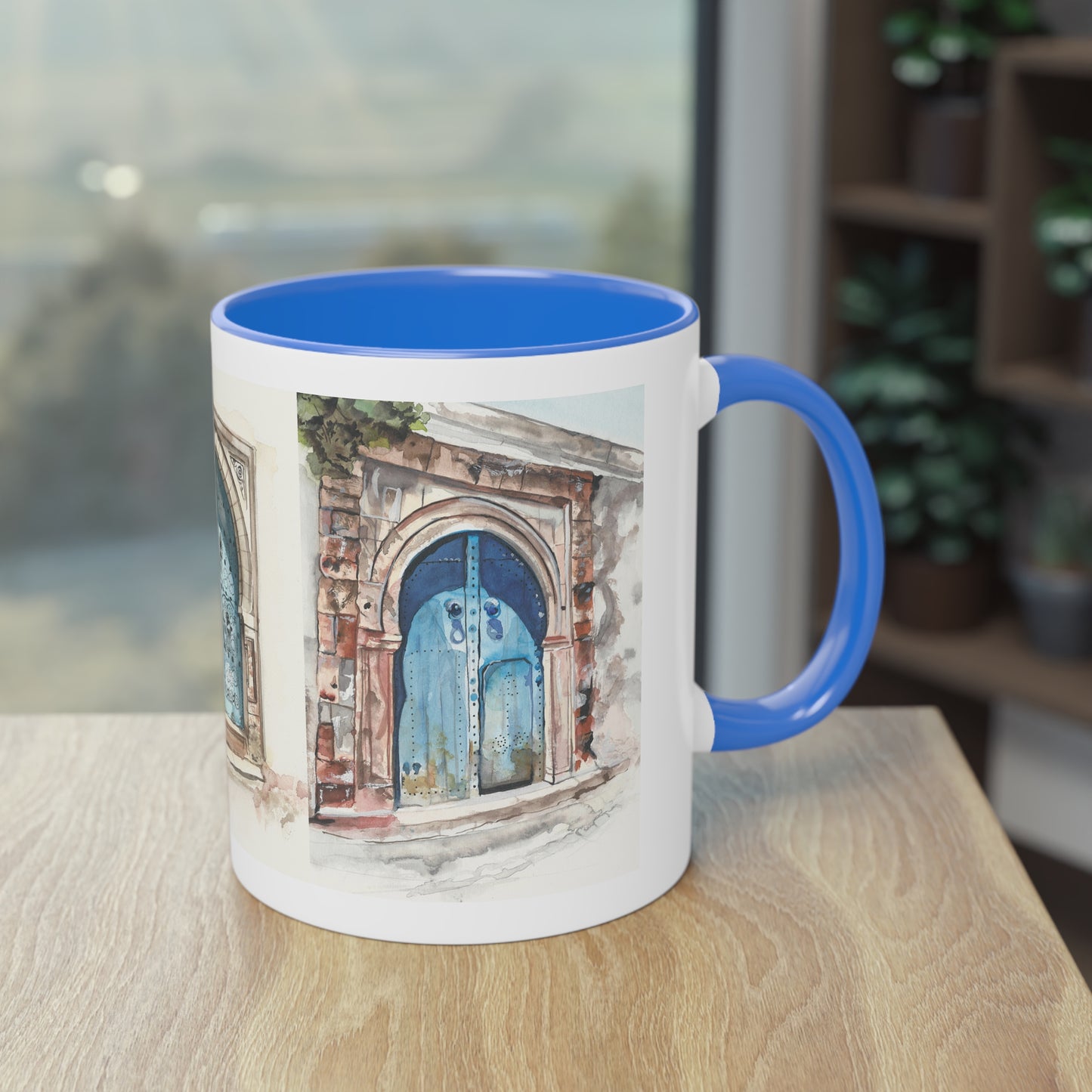 Two-Tone Coffee Mug, Tunis doors