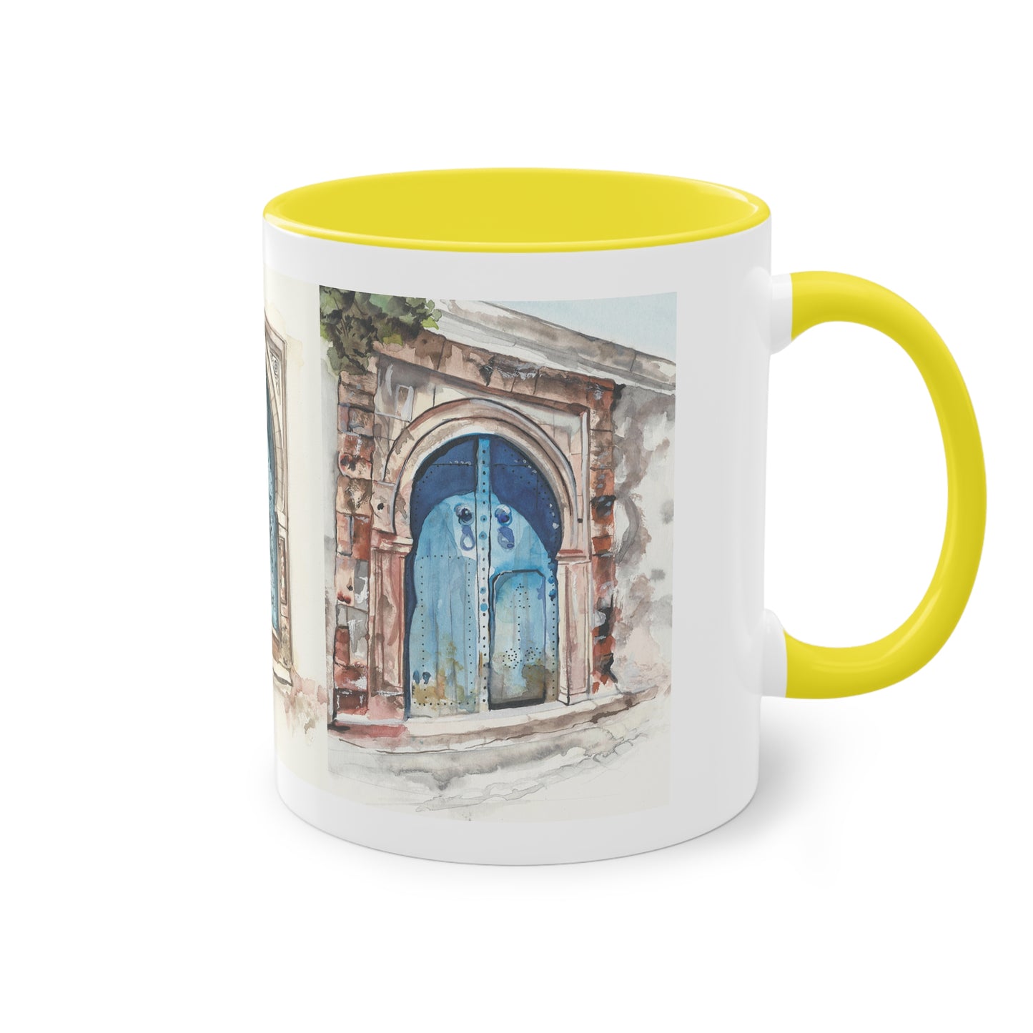 Two-Tone Coffee Mug, Tunis doors