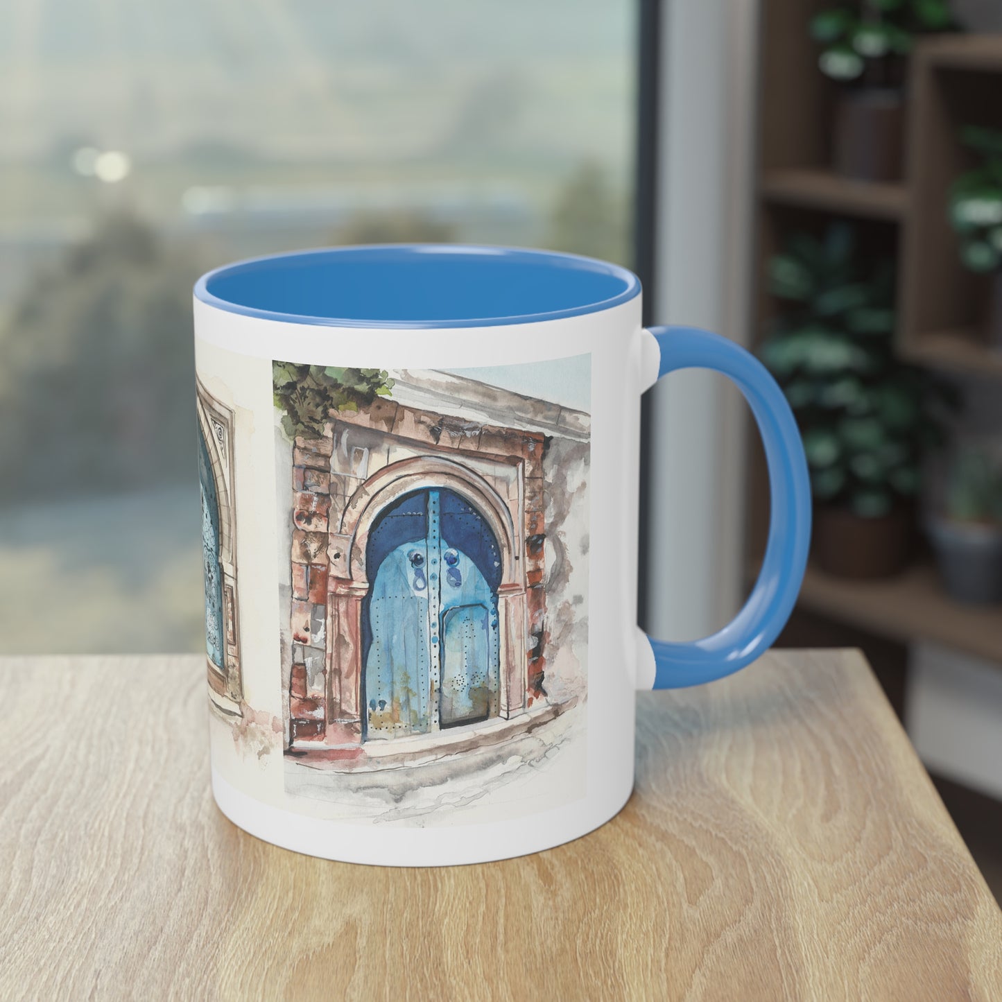 Two-Tone Coffee Mug, Tunis doors