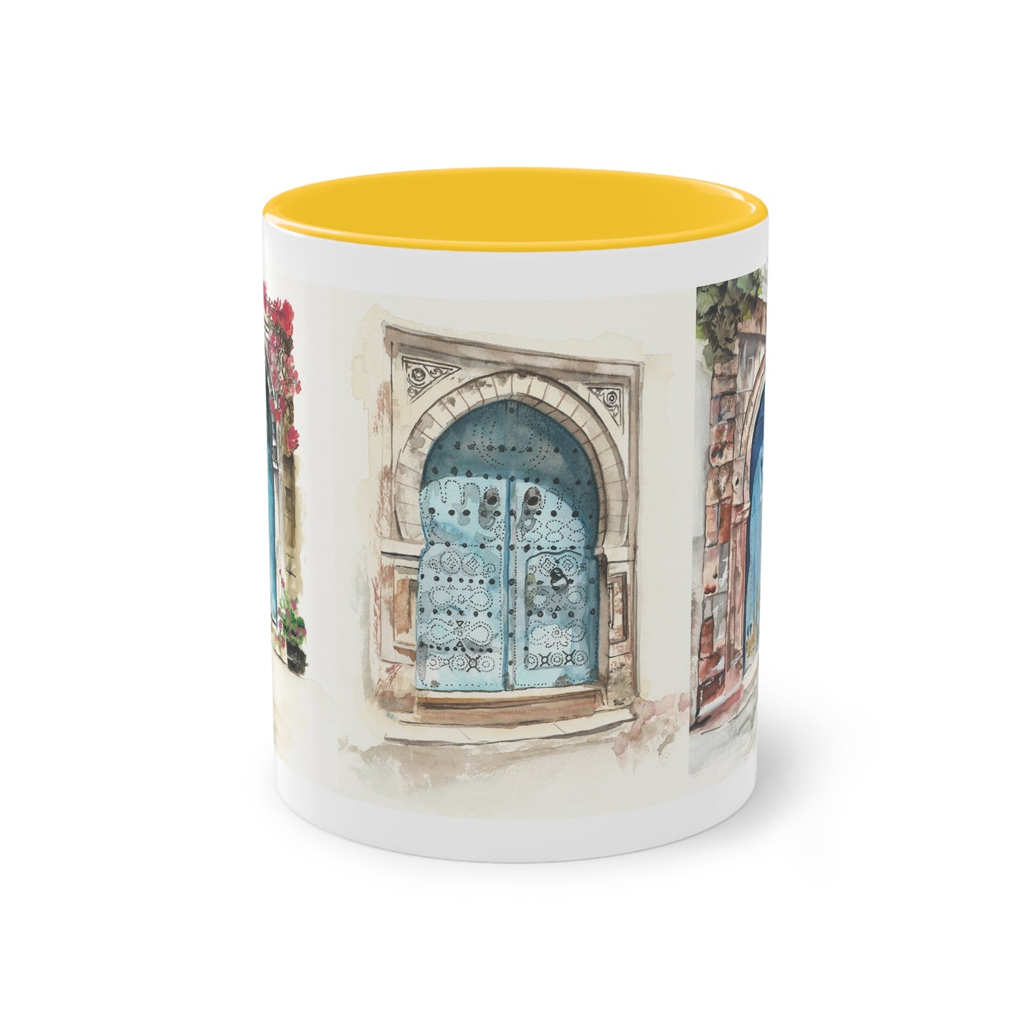 Two-Tone Coffee Mug, Tunis doors