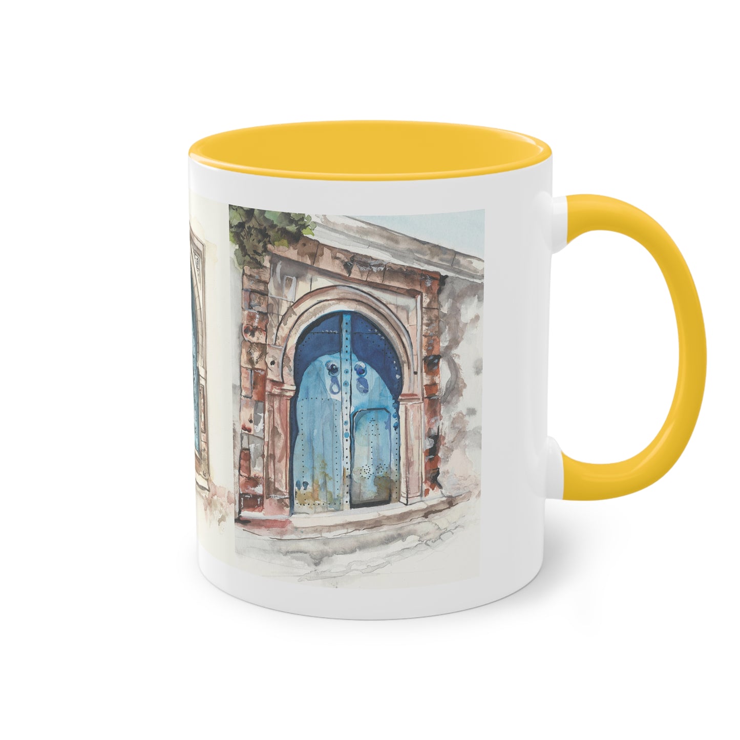 Two-Tone Coffee Mug, Tunis doors