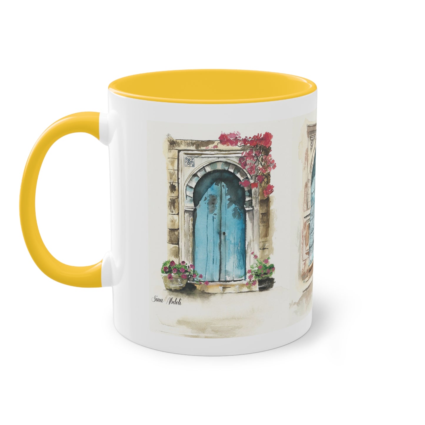 Two-Tone Coffee Mug, Tunis doors