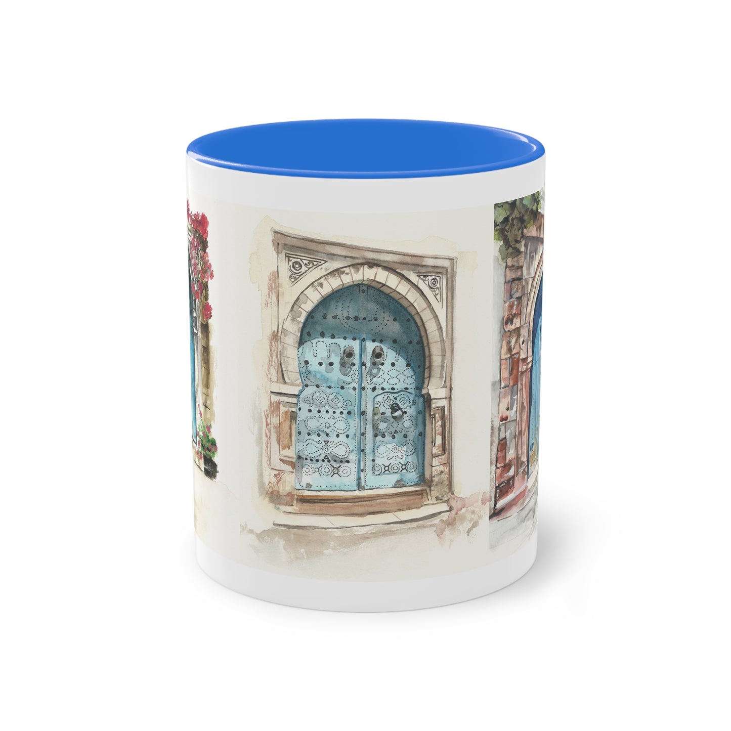 Two-Tone Coffee Mug, Tunis doors