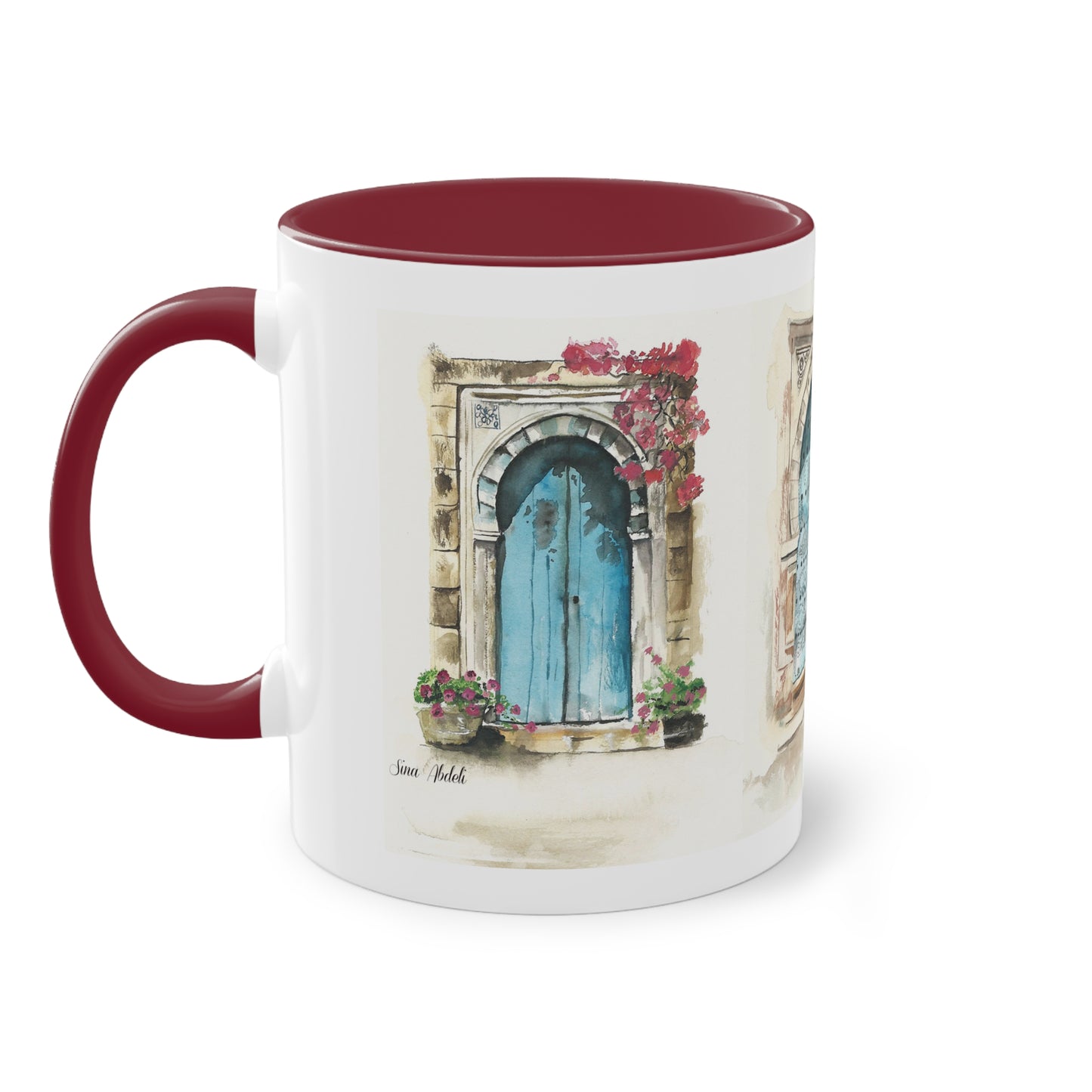 Two-Tone Coffee Mug, Tunis doors