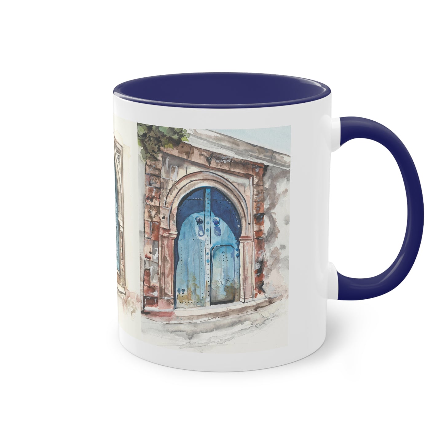 Two-Tone Coffee Mug, Tunis doors